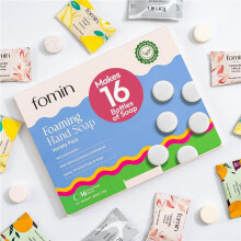FOMIN skummende h?nds?bep?fyldninger (16 pakke) - Variety Pack skummende h?nds?betabletter - Hudvenlig skums?bep?fyldning til h?ndvask - G?r 128