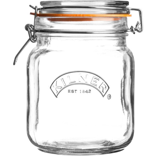 Kilner Kilner Vierkante Swing Top Glazen Pot | 1L 1