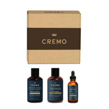 Cremo Palo Santo 2n1 Detergente e Ammorbidente per Barba + Balsamo Profondo + Set di Oli per Barbe da Medie a Lunghe