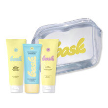 Bask Sunscreen Carry-on Kit: Gaves?t i rejsest?rrelse med strand- og rejsetaske | SPF 30 & 50 Sheer Moisturizing Lotion Daily Invisible Gel SPF 4