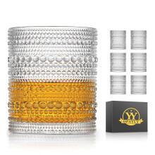 OPAYLY hobnail juomalasit Old Fashion lasit 10oZ rocks lasit 6 lasin setti Vesi Mehu Cocktail Vintage lasiesineet Lahja miehille Naisille