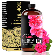 Geranium eteerinen ljy Geranium Oil 16 Fl Oz 480 ML diffuusorikostuttimen joogapuhdistukseen tee-se-itse kynttilsaippua hajuvesilahja naisten eteer