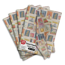 Stempels Bedrukt vloeipapier voor verjaardagscadeauzakjes of -dozen en verpakking - Bulk Decoratief kunstvloeipapier voor verpakking en cadeau geven