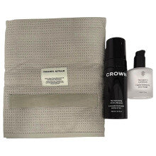 Crown Affair The Air Dry Ritual - Ensemble de soins capillaires 3 pices avec aprs-shampooing sans rinage (1,7 fl. oz), mousse texturisante sc