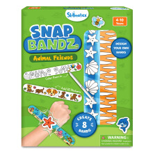 Skillmatics Attivit? Artigianale - Snap Bandz Animali Gioielli Fai da Te Attivit? di Arte e Artigianato Kit Creativo Senza Disordine 8 Bande (8,6