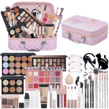 Makeups?t til piger Makeups?t til teenagebegyndere Makeupgaves?t til kvinder med makeup?ske ?jenskyggepaletter Foundation Concealer b?rster s?t (