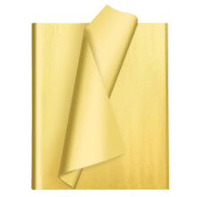 Goud vloeipapier voor cadeauzakjes 105 vellen enkelzijdig metallic inpakpapier bulk voor doe-het-zelf kunstwerken bloemdecoratie 12 x 20 inch