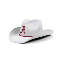 FOCO kvinders Alabama Crimson Tide NCAA College Team Rhinestone Logo hvid cowboyhat