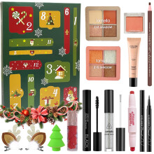 Calendario dell'Avvento per il trucco 2025 Set regalo di trucco per 12 giorni di Natale per donne e adolescenti Set di trucco Calendario per il c
