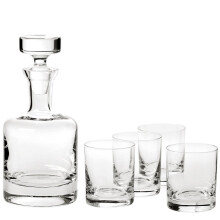 Drkov sada karafy evropsk vroby | 1 rucne vyroben evropsk bezolovnat kritlov karafa se ztkou (30 FL Oz) a 4 kritlov sklenice na whisky