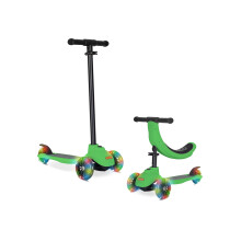 KRIDDO 5-in-1 kinderstep Lean-to-Steer speelgoedscooter voor peuters met verstelbare hoogte 3 verlichte wielen Ideaal voor binnen en buiten Cadea