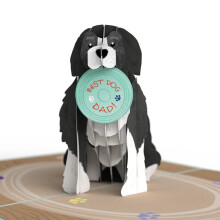 Lovepop Hund Far Fars Dag Pop-Up kort 5 X 7 Kort til Hunde Far Gave til Fars Dag Unikt lyk?nskningskort med konvolut