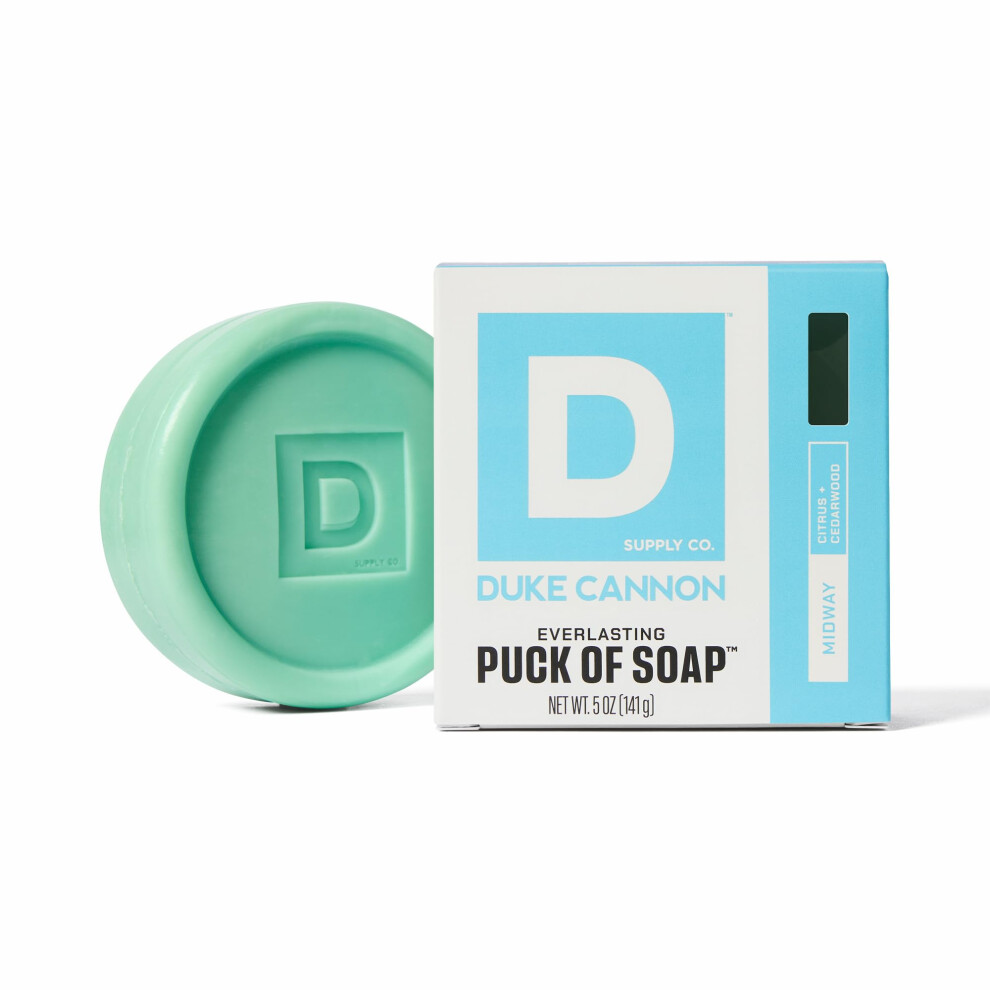 Duke Cannon Supply C Duke Cannon Supply Co. Bar Soap Puck - Men's Rounded Bar Soap With Masculine Scents - Hydrating & Deep Cleaning - Disc-Shaped Mens Soap - All Skin Typ