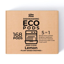 ECO Opvaskemaskine Pods 168 Count with Glycerin & Enzymes (Protease Amylase) Opvaskemiddel Flydende opvaskekapsel til kraftfuld reng?ring Ingen f