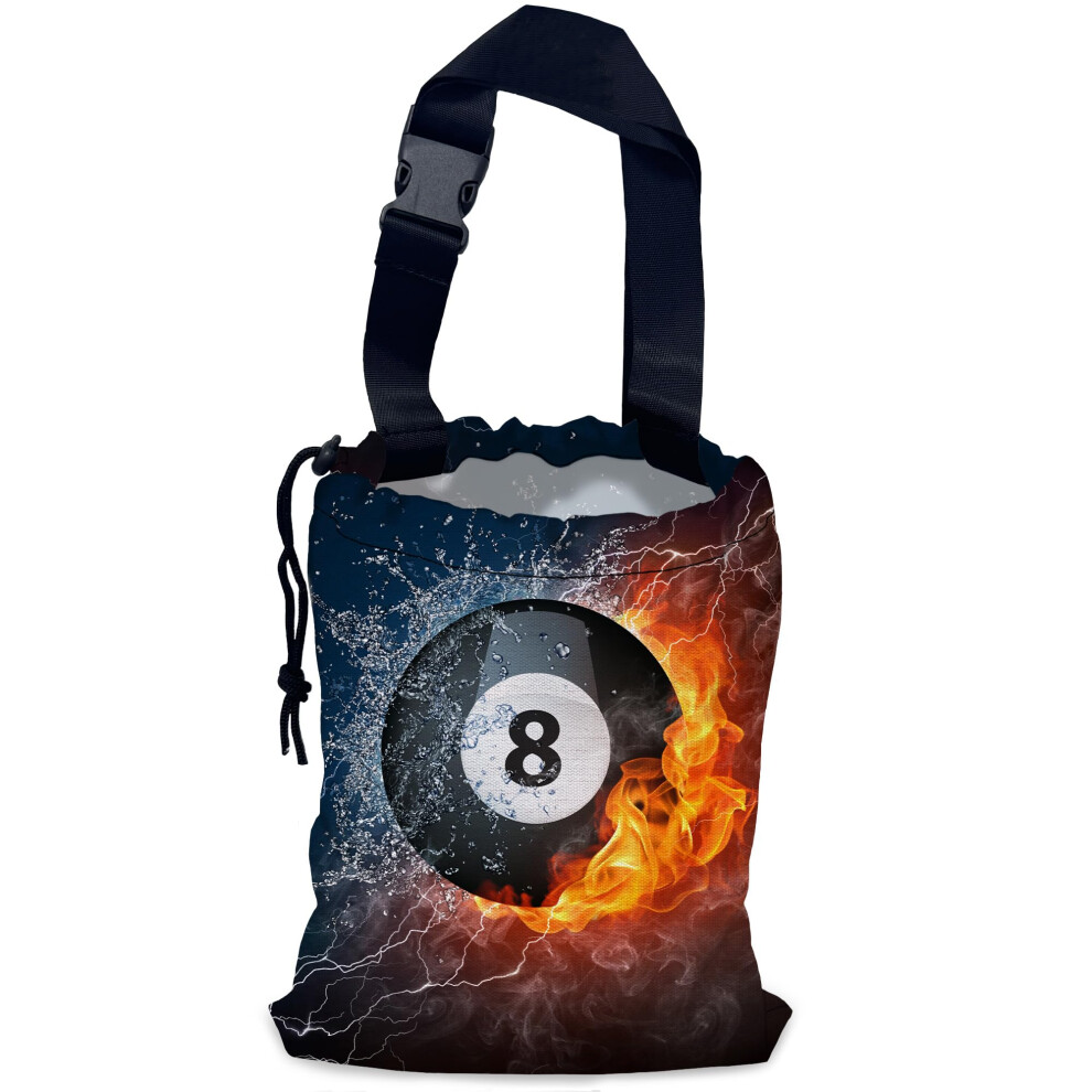 Nhnxhwia Billiards Ball Car Garbage Bag Waterproof Small Car Trash Bag Hanging Back Of Seat Drawstring Hanging Car Trash Bag With Adjustable Buckle F 758349183808