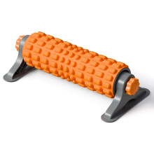 Rodillo de espuma firme XL para banda iliotibial con soporte de resistencia - 43 cm - Rodillo de ejercicio para problemas de banda iliotibial, ma