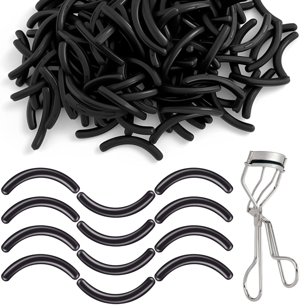 Elegglo Compatible With Eyelash Curler Refills 100 Pack Silicone Eye Lash Curlers Silicone Rubber Universal Eye Lash Curler Refill Pads Compatible With Eye
