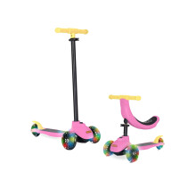 KRIDDO 5-in-1 kinderstep Lean-to-Steer speelgoedscooter voor peuters met verstelbare hoogte 3 verlichte wielen Ideaal voor binnen en buiten Cadea