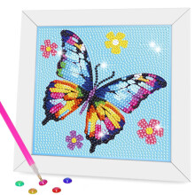 Kits de arte con diamantes Nardoll con marco de madera - Manualidades para nias - Pinturas con diamantes - Artes y manualidades - Suministros de