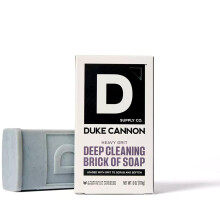 Duke Cannon Supply Co. Heavy Grit dybderensende mursten af ?????be til m?nd - Aloe Vera + Sheasm?r - Mandarin og mynte (6 oz)