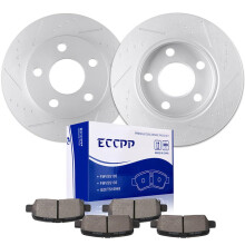 ECCPP 55085 D999 Achter 2 stuks Remschijven + 4 stuks Pads Fit Voor Buick Voor Allure 2005-2009 voor Buick Voor LaCrosse 2005-2009 Voor Chevrolet