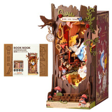Kit de Nook de Libros ROBOTIME, Casa Miniatura Princesa de Cuento de Hadas DIY
