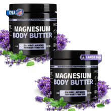 Coach Soak 2-Pack Beurre Corporel Magnésium Nuit, Crème Épaisse, Apaise les Muscles, Beurre de Karité