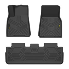 G-PLUS 3 STKS Cargo Liners Compatibel met Tesla Model Y 2025 5 Zitplaatsen (NIET Fit 7 Zitplaatsen) 1e & 2e Rij Alle Weersomstandigheden Volledige Co