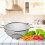 Fackelmann Colander with Fine Mesh,Stainless Steel, Silver, 26 cm 2