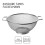 Fackelmann Colander with Fine Mesh,Stainless Steel, Silver, 26 cm 4