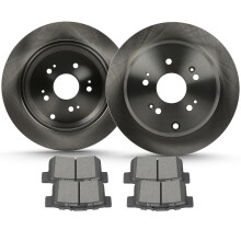 ECCPP 31372 D1086 Hinten 2 Stück Bremsscheiben + 4 Stück Pads passend für Acura für RDX 2010–2018 für Honda für CR-V 2005–2016