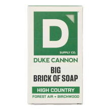 Duke Cannon Supply Co. Savon Extra Grand - Savon Bar Homme Triple Moulé - Air de Forêt + Bois de Bouleau