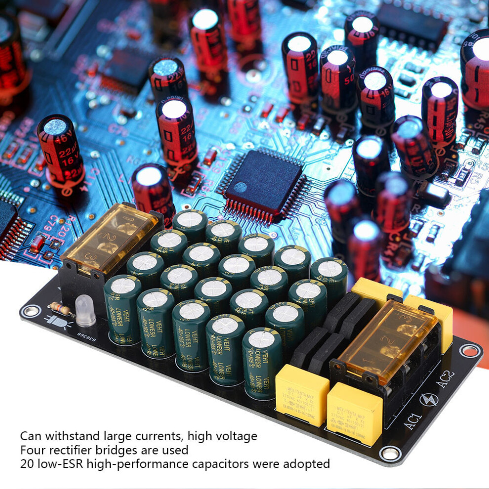 100V 12A 1200W Double Power Rectification Filter Board For Amplifier Projects 9431362481922