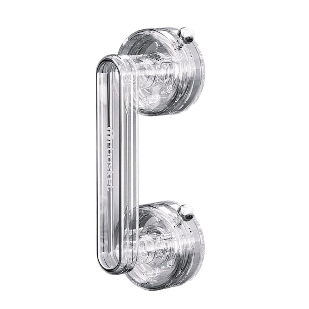 Strong Cup Bathroom Safety Bathroom Cup ABS Handle Suction Handrail Grab Bar for Safety Handle Handrail Reused, Transparent Color