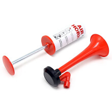 Super Horn Handpumpe Lufthorn Cheerleading Fußball 100dB Rot/Weiß