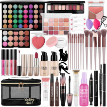 Set trucco per donne Kit completo include ombretto correttore tavolozza Lucidalabbra Rossetto Matita occhi Pennelli trucco Tutto in uno Set regal