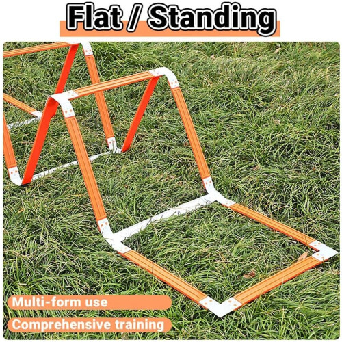 Foldable Agility Ladder for Speed and Footwork Training, Durable PP Material for All Ages 10 Grids 2