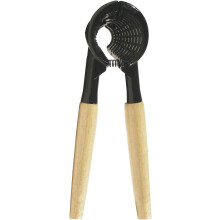Robuster Nussknacker aus widerstandsfähigerem Material, ergonomischer, rutschfester Holzgriff zum Öffnen von Haselnüssen und Flaschen,