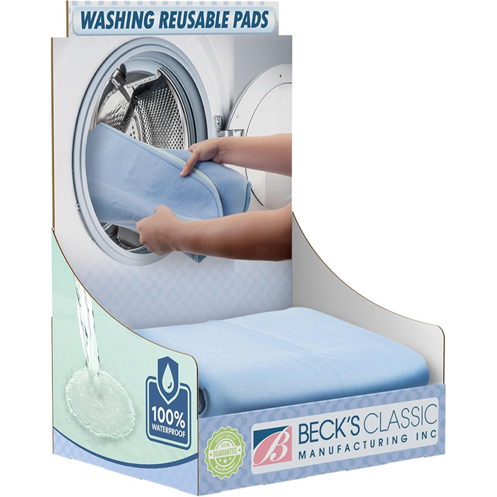 Beck's Classic Washable Underpads 36X45 (2 Pack) - Heavy Absorbency Reusable Bedwetting Incontinence Pads For Kids Adults Elderly Cats Or Dogs