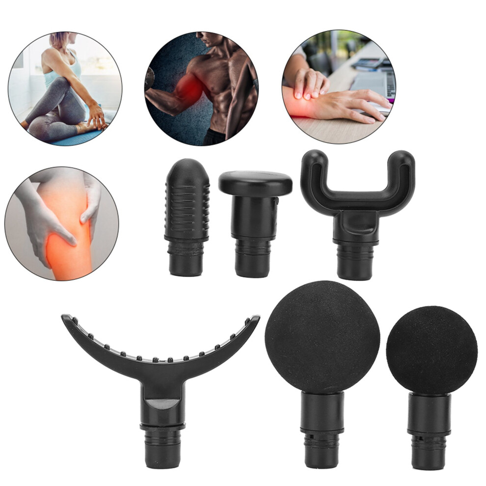 6pcs 19mm Body Massage Gun Fascia Attachments Replacement Set