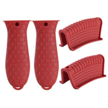 Manicotto per pentola resistente al calore per una presa flessibile e durevole antiscivolo, manici in silicone per pentole calde con superficie
