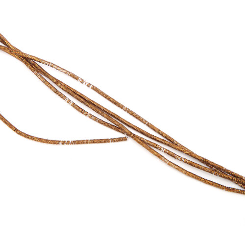 DIY Coffee Embroidery Thread 1.5mm Gloss Copper Wire for Crafting 2