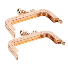 Premium Vintage Engraved Metal Wallet Clip Handle for DIY 8.5cm