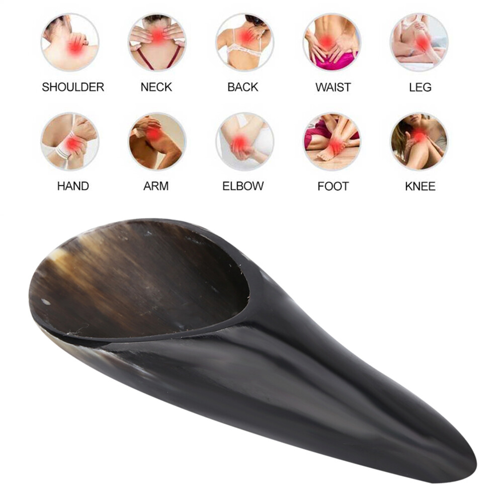 Ox Horn Gua Sha Tool for Muscle Pain Relief, 15-20cm, Manual Massage