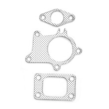 Universal 38mm/1.5in Gasket 5Bolt Downpipe Kit for T3/T4 Turbo Applications