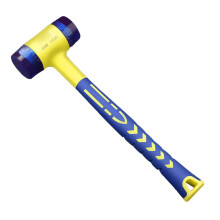 Double Head Rubber Hammer with Plastic Coating Handle for Professional Electricians and Home Use Comfortable Load-Bearing Insulation Hammer