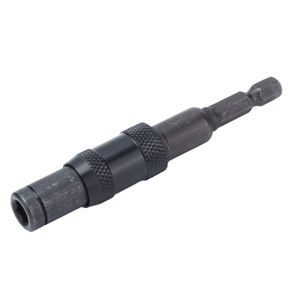 Impact Tough Quick Release Bit Holder, Self Locking Extension Rod, 1/4In Hex Shank, Durable Metal, Anti-Rust, Easy Use 9339159302651