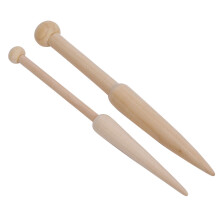 DIY Wool Weaving Tool Wooden Short Rod for Sweater Scarf & Tapestry Knitting