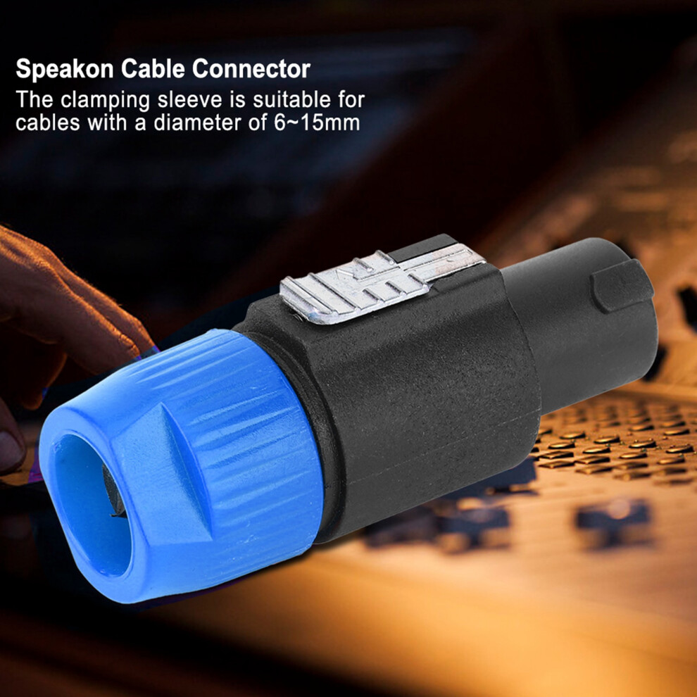 10 Blue Nl4fc 4-Pin Speakon Connectors For Audio Speakers 8721362486531