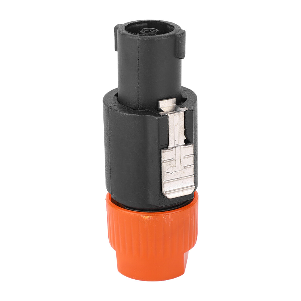 10 Pack Waterproof Speakon Connectors C Nl4fc 4 Pin For Audio Speakers Orange 6931362486574